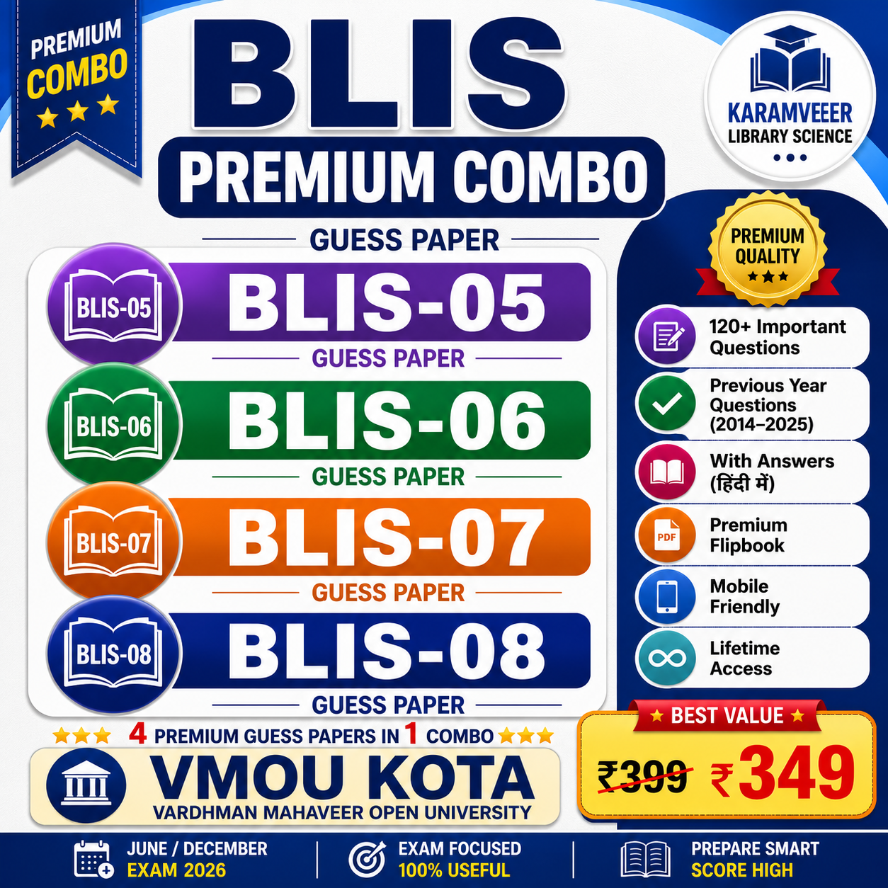 BLIS Premium Combo Guess Paper (05+06+07+08)