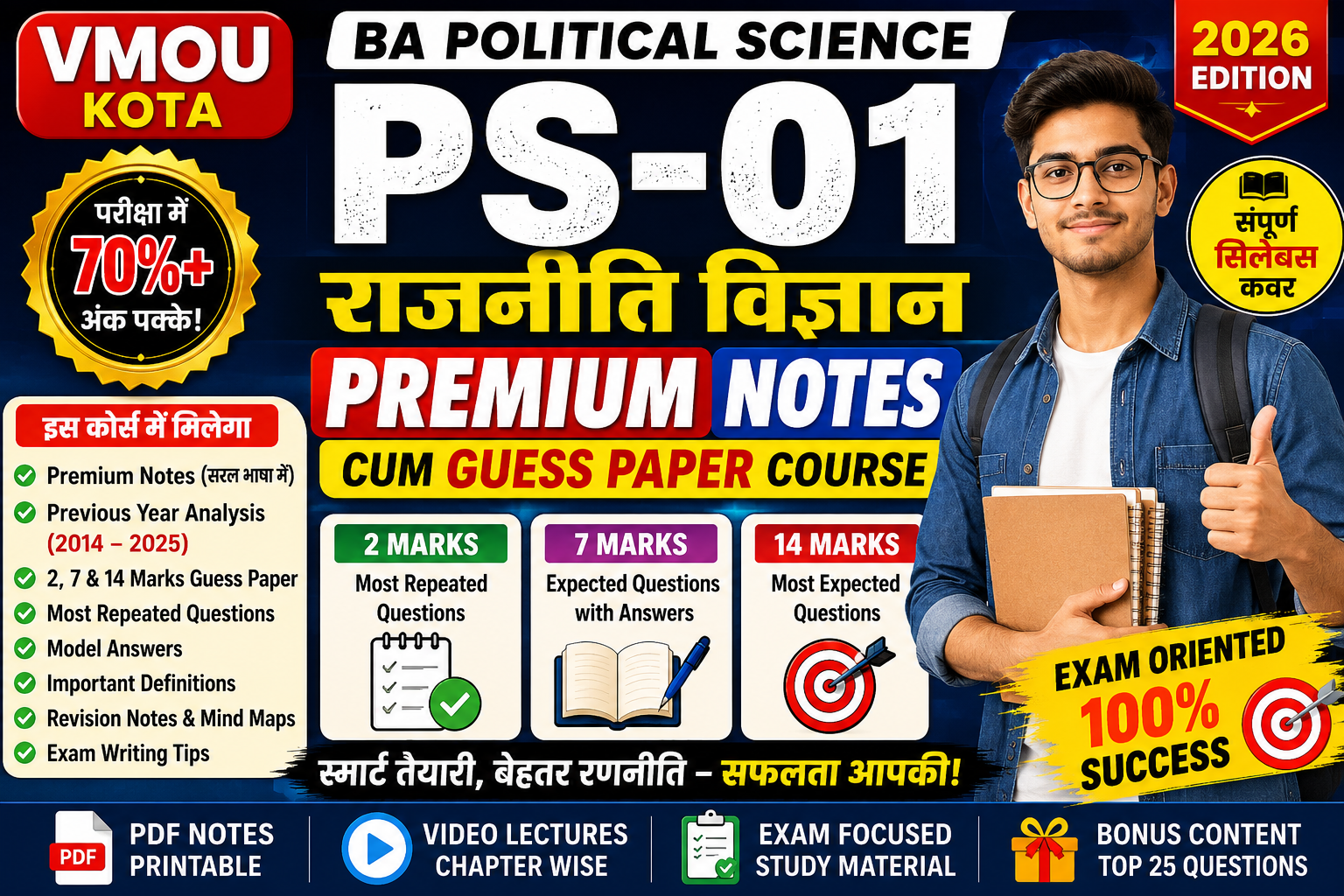 PS-01 Premium Notes Cum Guess Paper Course