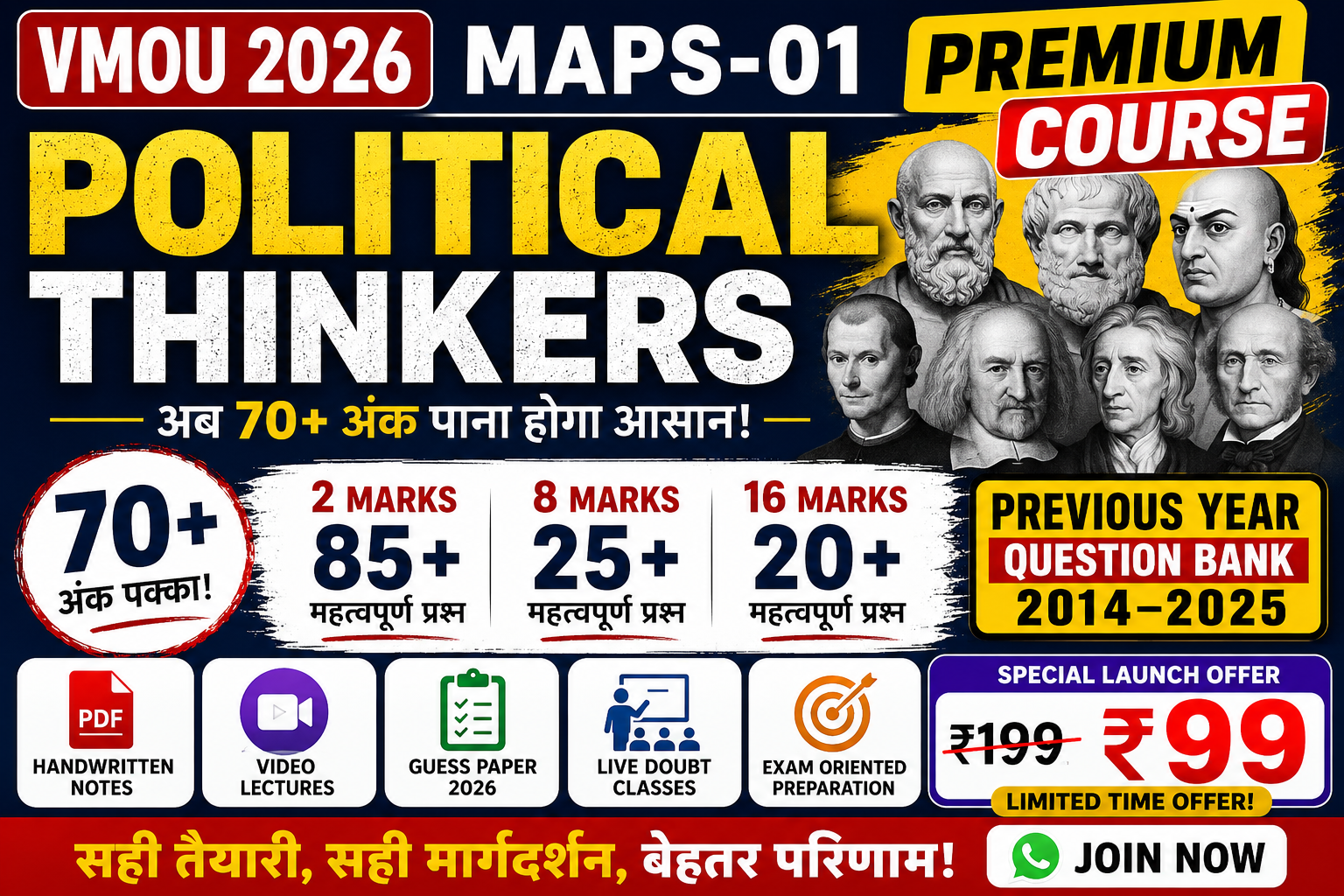 MAPS-01 (Political Thinkers) Premium Course 2026