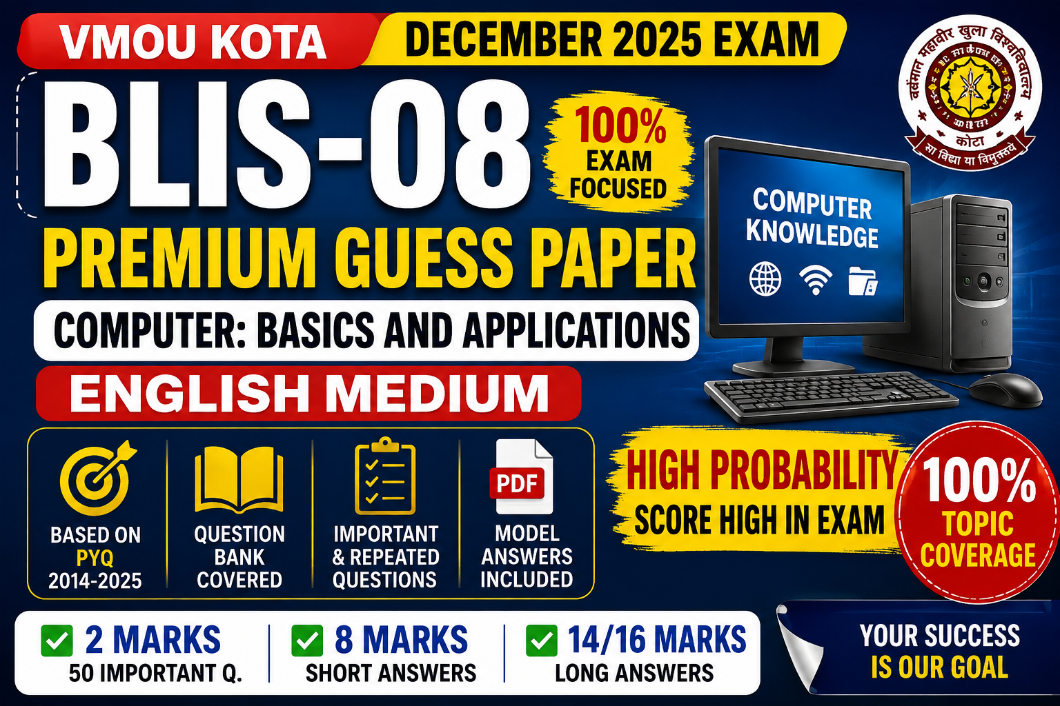 BLIS 08 Premium Guess Paper English